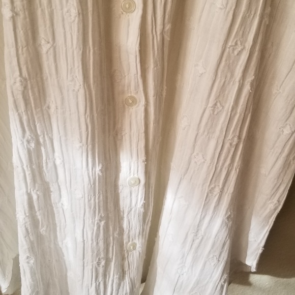 Loft White Button Down Blouse NWT - Picture 4 of 8